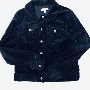 Kenar Dark Blue Corduroy Jacket